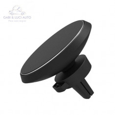 Suport auto magnetic pentru telefon Rogroup cu incarcare wireless foto