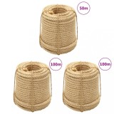 VidaXL Fr&acirc;nghii de sisal, 3 buc., 16 mm