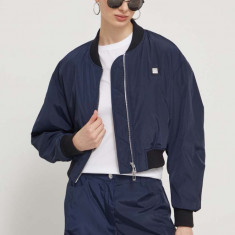 HUGO geacă bomber femei, culoarea bleumarin, de tranziție, oversize 50510930