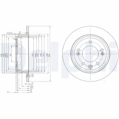 DELPHI BG4082C Disc frana