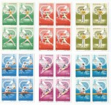 |Romania, LP 1011/1980, J.O. de Vara, Moscova, bloc de 4 timbre, MNH, Nestampilat