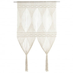 vidaXL Perdea macrame, 140 x 240 cm, bumbac