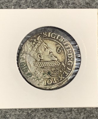 Moneda 1 ort 1623 Polonia argint foto