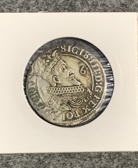 Moneda 1 ort 1623 Polonia argint