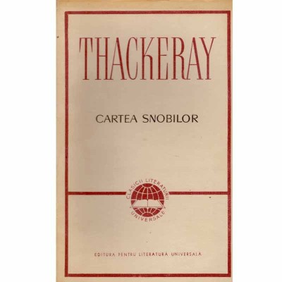 William Makepeace Thackeray - Cartea snobilor - 133040 foto