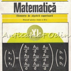 Matematica. Elemente De Algebra Superioara - C. Nastasescu, C. Nita, I. Stanescu