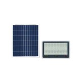 Lampa stradala LED solara exterior, eMazing, cu senzor de lumina, rezistenta la apa, 216 LED, 100W, dimensiuni 24x19 cm, standard IP67, stil contempor