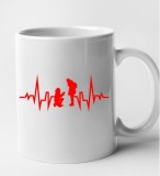 Cana alba personalizata Ritm cardiac - Cerere in casatorie, INOVATIX&reg;. 330 ml, Oem