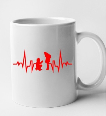 Cana alba personalizata Ritm cardiac - Cerere in casatorie, INOVATIX&amp;reg;. 330 ml foto