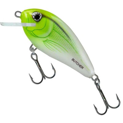 Vobler SALMO New Butcher Colours, 5cm, 5g, White Flash Yellow, Floating, 1buc/pac foto