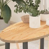 VidaXL Blat de masă 80x40x2 cm lemn masiv de stejar oval