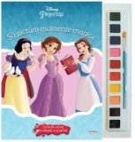 Sa pictam momente magice. Disney Printese. Carte de colorat cu pensula si acuarele/***