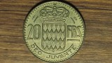 Monaco - moneda de colectie - 20 franci / francs 1951 - Rainier III - tiraj 500k - calitate exceptionala !