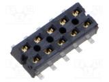 Conector PCB-PCB mamă 10 pini 2mm CLT aurit SMT 4,1A SAMTEC