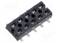 Conector PCB-PCB mamă 10 pini 2mm CLT aurit SMT 4,1A SAMTEC