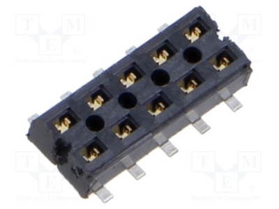 Conector PCB-PCB mamă 10 pini 2mm CLT aurit SMT 4,1A SAMTEC foto