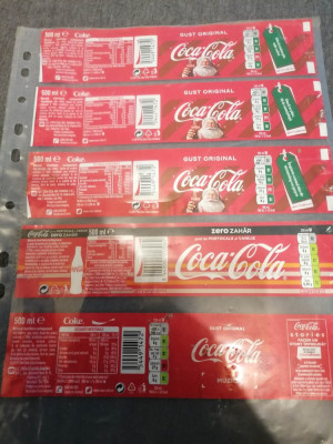 N1 Lot 10 etichete diferite COCA COLA foto