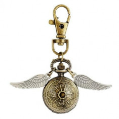 Ceas De Buzunar Breloc HARRY POTTER Snitch - Bronz 3 foto