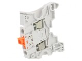 Terminal de &Icirc;mbinare pentru Șine 0,2-4mm&sup2; 2 Borne Gri 5,2mm, TE Connectivity
