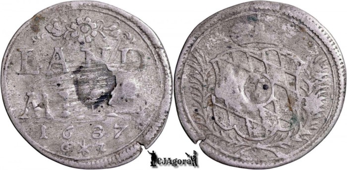 1687 CZ, 10 Pfennig - Maximilian al II-lea Emanuel - Electoratul Bavariei