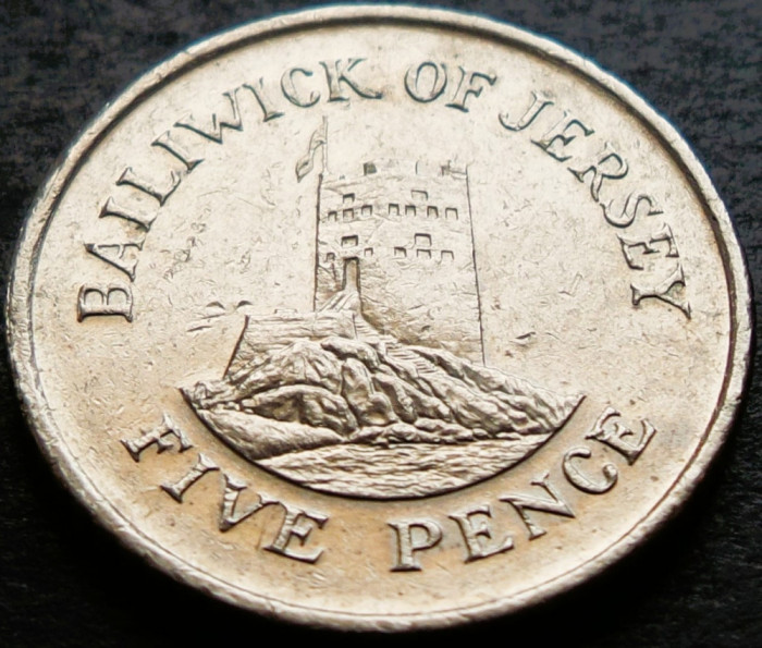 Moneda 5 PENCE - JERSEY, anul 1998 * cod 3736