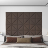 Panouri de perete, 12 buc., gri taupe, 30x30cm, textil, 0,54 m&sup2; GartenMobel Dekor, vidaXL