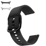 Curea din silicon compatibila cu Samsung Galaxy Watch Ultra, Black Coal