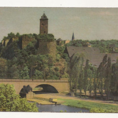 SG10- Carte Postala-Germania, Halle, Saale, Burg Giebichstein, necirculata 1961