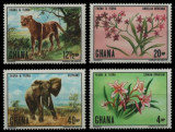 Ghana 1970 - Fauna-flora, serie neuzata