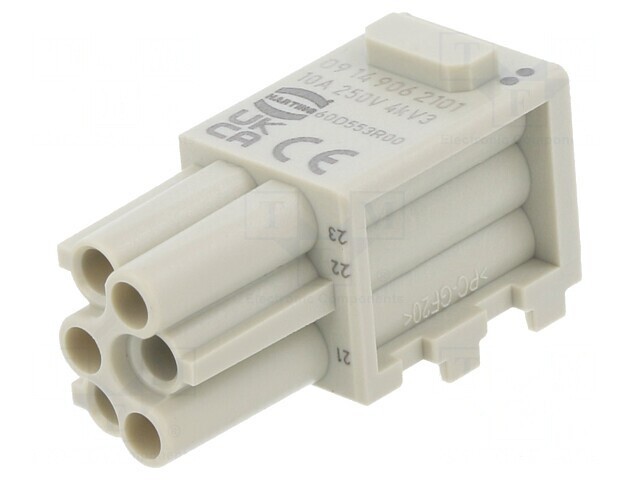 Conector Modular Mamă Han-Modular Domino 6 PIN 1 Modul