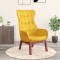 vidaXL Scaun de relaxare, galben muștar, material textil 341275