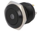 Comutator anti-vandalism Poz 2 SPST-NO 2A/36VDC IP65 verde