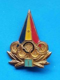 Insigna sport Romania Olimpica Olimpiada Cercuri Olimpice, Categoria I a RSR