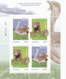 ROMANIA 2021 - EUROPA 2021, SPECII PE CALE DE DISPARITIE, BLOC, MNH - LP 2322, Fauna, Nestampilat