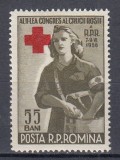 ROMANIA 1956 LP 407 CRUCEA ROSIE MNH