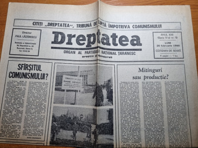 dreptatea 26 februarie 1990-art. sfarsitul comunismului ? foto