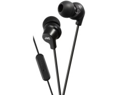 Casti JVC HA-FR15-B-EF, Cu fir, In-Ear, Microfon, mufa in L compatibila cu iPhone, Negru