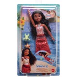 Papusa Disney Vaiana 2, Swimming Tautai, Color Change, JFF09