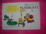 HOPCT 15029 KLEEBLATT 128-GERMANIA--CARTE POSTALA RADIO AMATOR / RADIOAMATORI CARICATURA -CIRCULATA