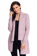 A742-5 Cardigan casual accesorizat cu buzunare foto