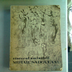 CANTECUL AMINTIRII - MIHAIL SADOVEANU