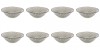 Set boluri, 8 piese, 1.65 L, Portelan, Negru