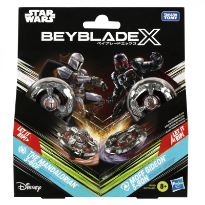 BEYBLADE X STAR WARS PACHET DUO THE MANDALORIAN 3-60F SI MOFF GIDEON 3-80N foto