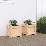Cumpara ieftin Jardiniere de grădină, 2 buc., lemn masiv de pin