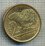 12131 MONEDA-URUGUAY-2 PESOS URUGUAYOS -CARPINCHO-ANUL 2012-STAREA CARE SE VEDE, America Centrala si de Sud