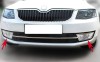 Ornamente Crom Proiectoare Inox Skoda Octavia 3 2013-2016 ALM Tuning Exterior Premium (2 buc)