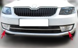 Ornamente crom inox pentru proiectoare Skoda Octavia 3 2013-2016, ALM