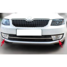 Ornamente crom inox pentru proiectoare Skoda Octavia 3 2013-2016