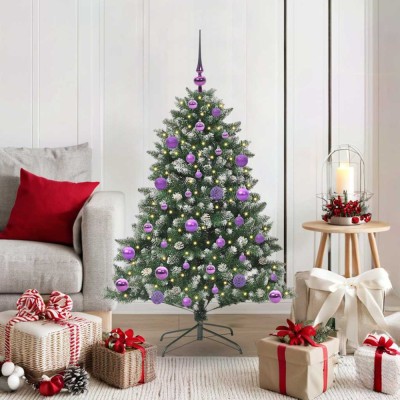 vidaXL Brad de Crăciun artificial cu 150 LED Verde 85 x 85 x 120 cm 3395215 foto