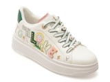Pantofi sport ALDO albi, FOREMORE 138, din piele ecologica